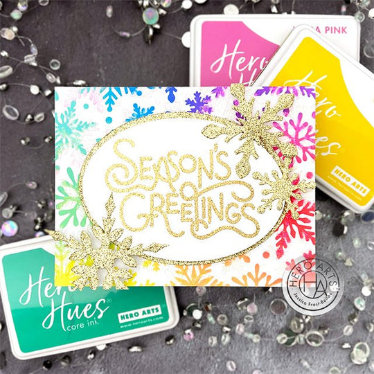 Rainbow Snowflakes Holiday Card