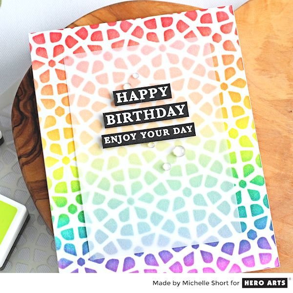 Rainbow Stencilling