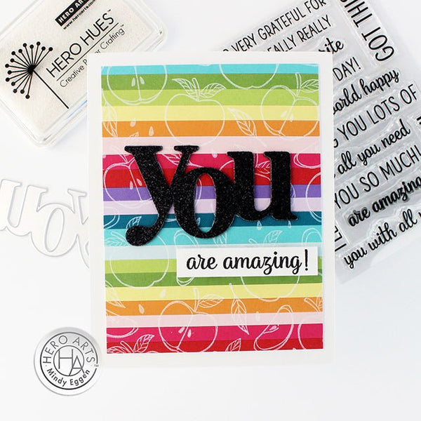 Rainbow Striped Card
