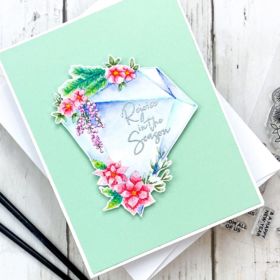 November 2020 Clear Stamp of the Month – Christmas Gem. Inspiration with Channin