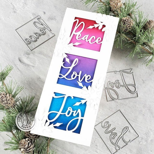 Slimline Peace, Love & Joy