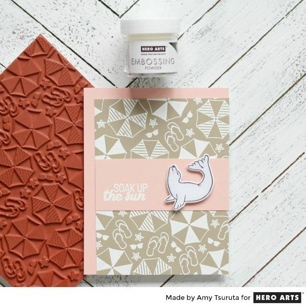Soak up the Embossing