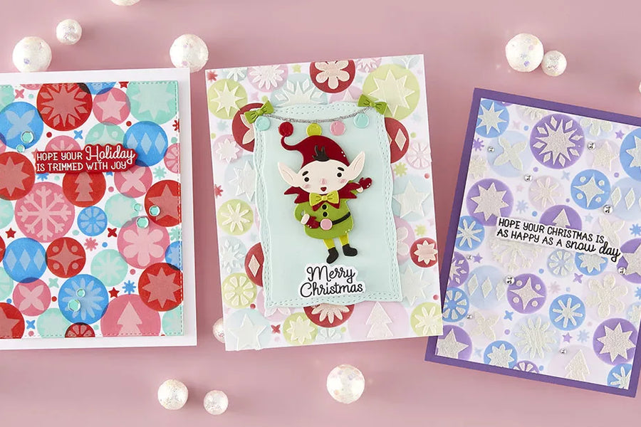 July 2026 Stencil of the Month Preview & Tutorials – Holiday Harmony