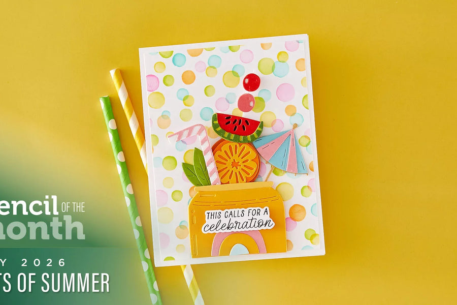 May 2026 Stencil of the Month Preview & Tutorials – Dots of Summer