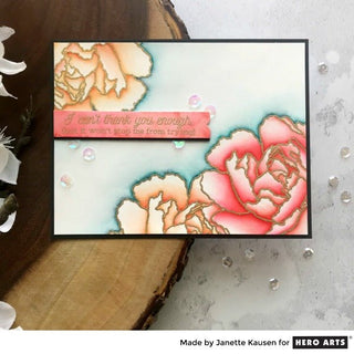 Sparkle Embossing + Watercolors = Simply Charming - Hero Arts