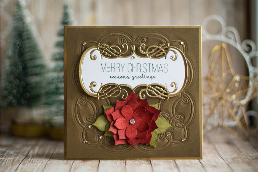 A Charming Christmas Inspiration | Embossed Christmas Card with Elena Salo