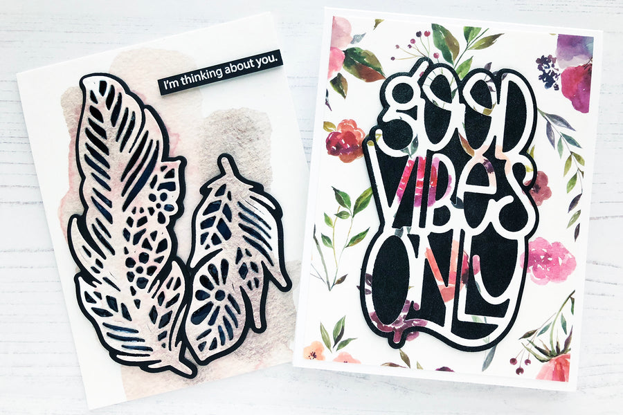Good Vibes Only Inspiration | Washi Tape Cards with Caly