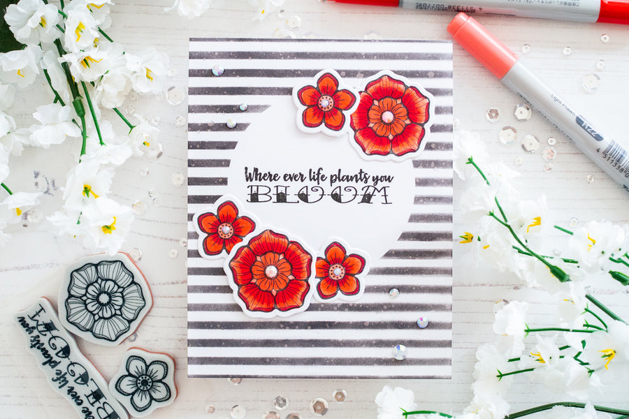 Inked Messages Inspiration | Bloom Card with Gemma
