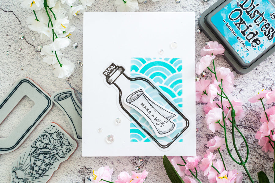 Inked Messages Inspiration | Message in a Bottle Card with Gemma