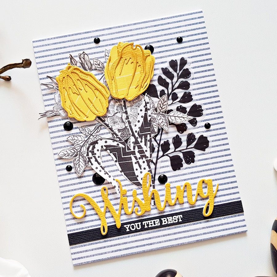 Exclusive Indie Collection Inspiration | Layered Tulips Cards  with Zsoka