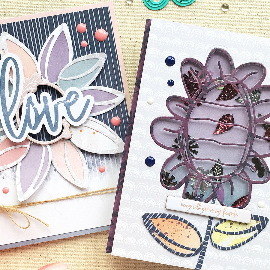 Jane Davenport Artomology | Cardmaking with Sunflower Journal Dies with Enza Gudor