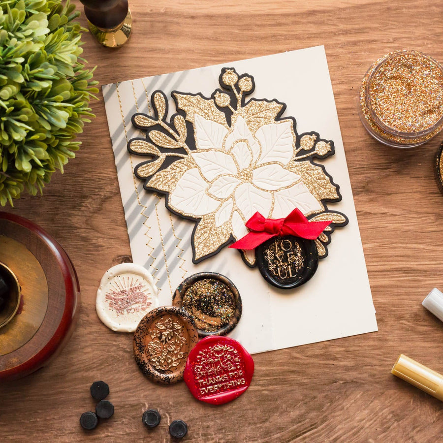 Mix Your Wax Seals with Glitter!