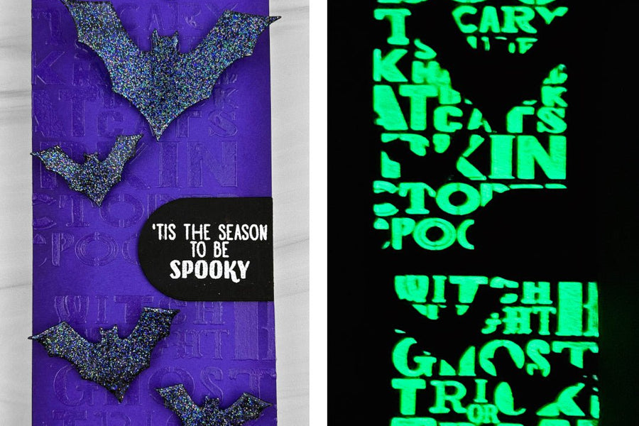 Spooky Glow-in-the-Dark Slimline Card