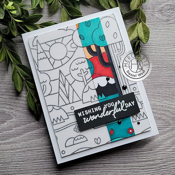 Spotlight Technique with the Forest Shapes Bold Prints