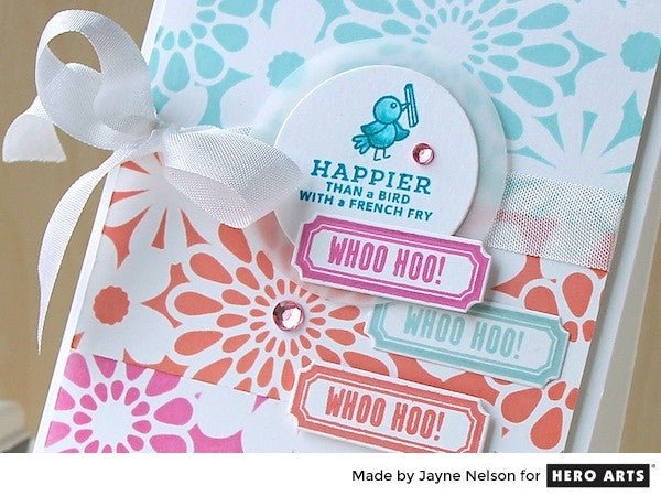 Spring Cards with the Bold Daisy Stencil - Hero Arts