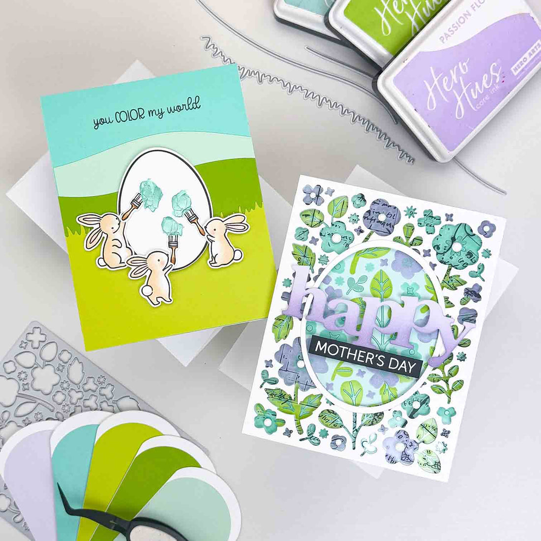 Layered & Textured Card Backgrounds with Hero Wax