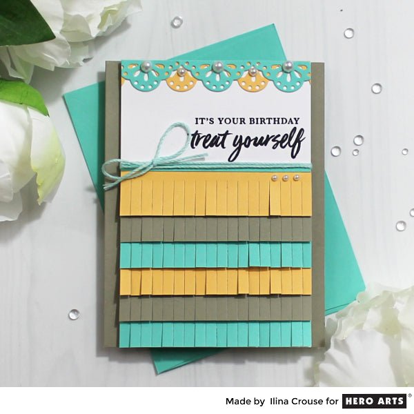 Stacked Fringe Die Cuts