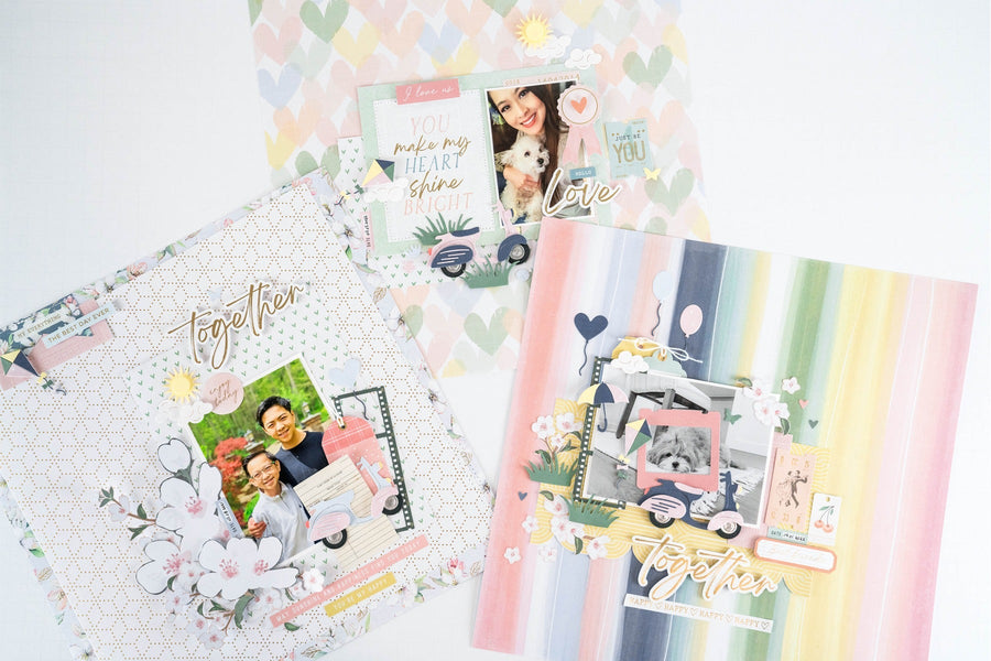 Creating 3 Different Layouts Using Dies as Embellishments
