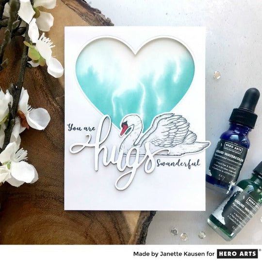 Swanderful Watercolor Hearts