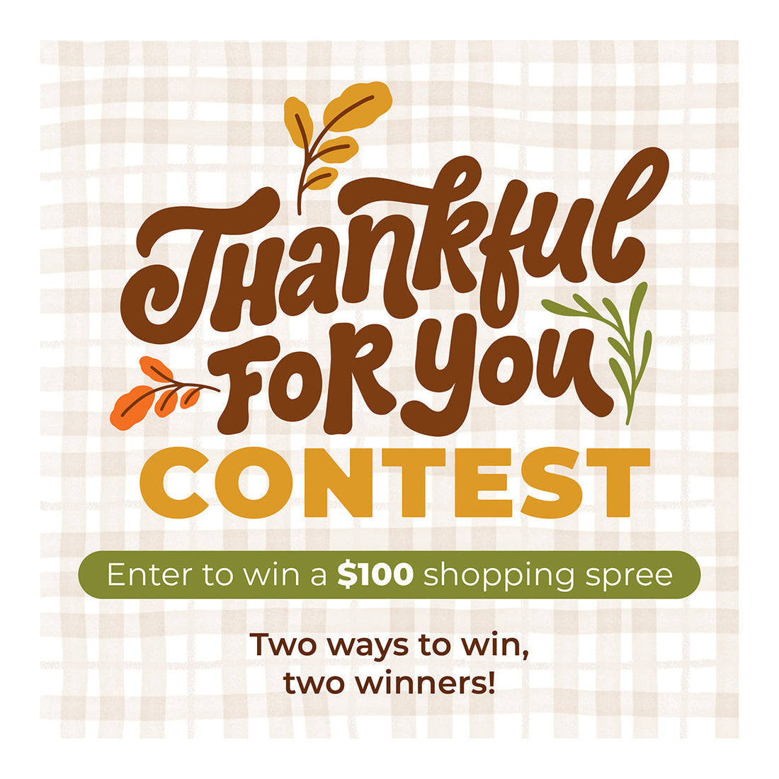 Enter our Thankful For You Card Contest!