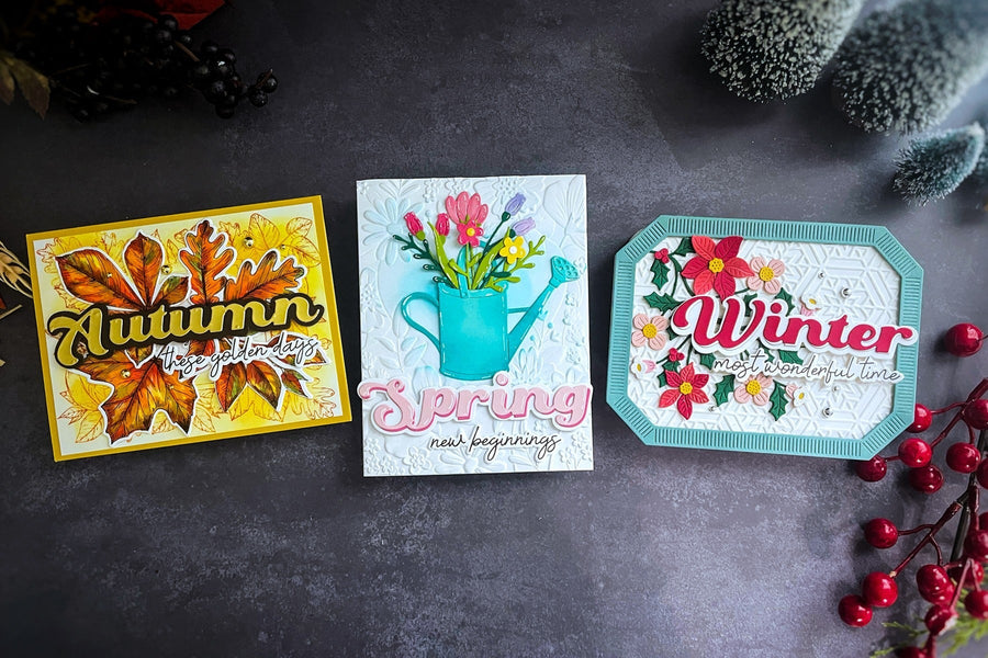 Three Different Season Cards