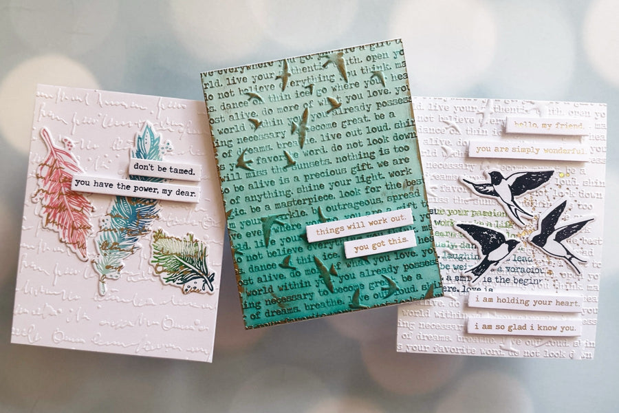 Three Techniques Using Dina Wakley Collaged Birds