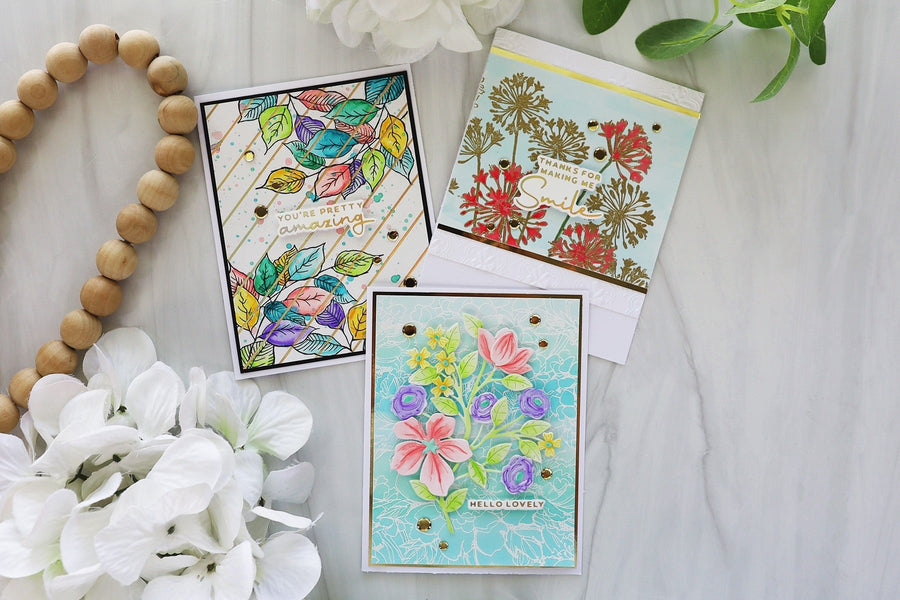 Beautiful Backgrounds Cards with Joy