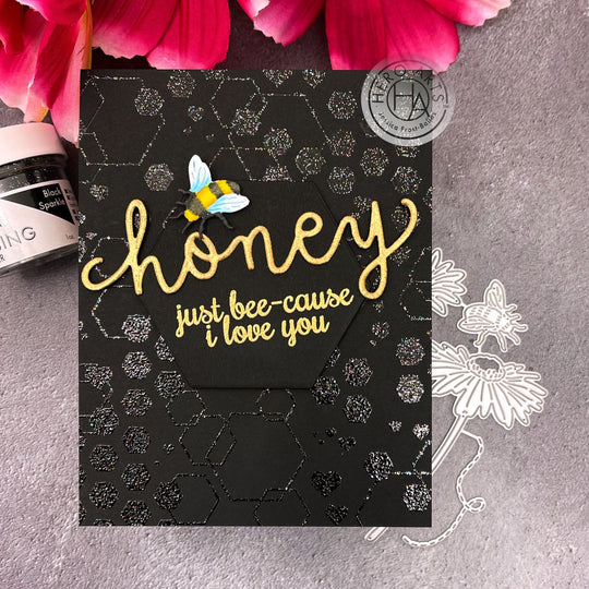 Tone on Tone Sparkly Heat-Embossing