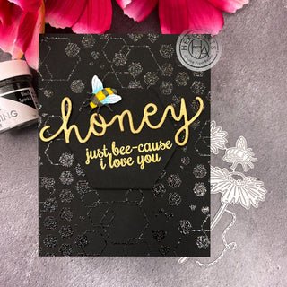 Tone on Tone Sparkly Heat-Embossing - Hero Arts