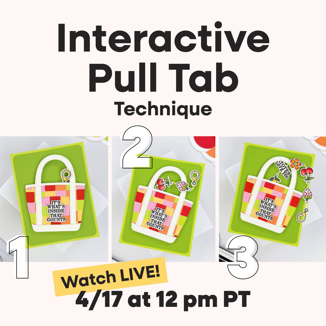 interactive pull tab technique card