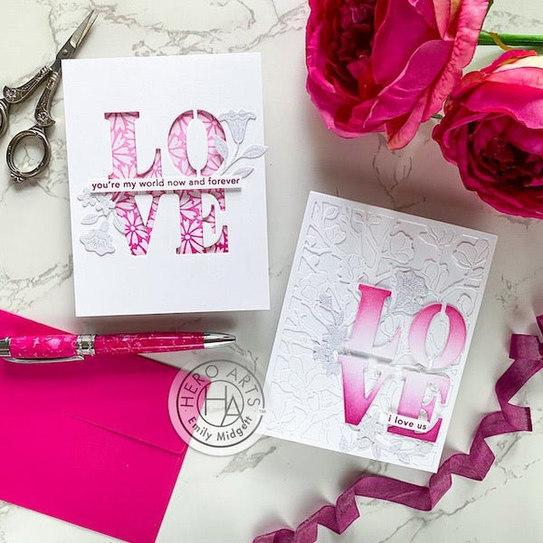 Two Valentine Cards from One Die