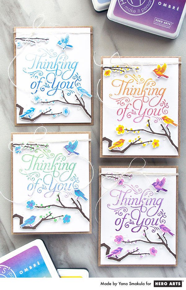 Video: A Closer Look At New Ombré Ink and Quick Monochromatic Cards