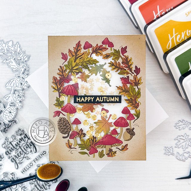 Video: Autumn Shaker Card with the September My Monthly Hero Kits - Hero Arts