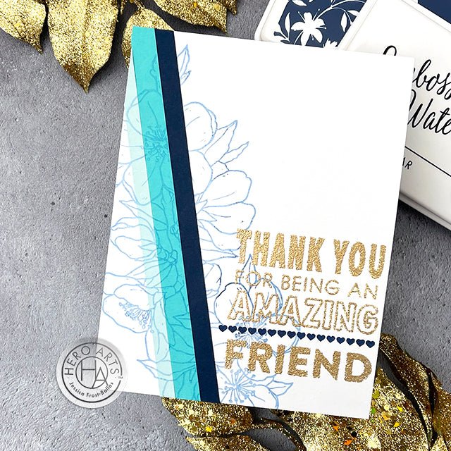 Video: Cardstock Scraps and Second Generation Stamping - Hero Arts