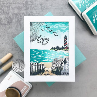 Video:  Coastal Scene Featuring the July Card Kit of the Month - Hero Arts