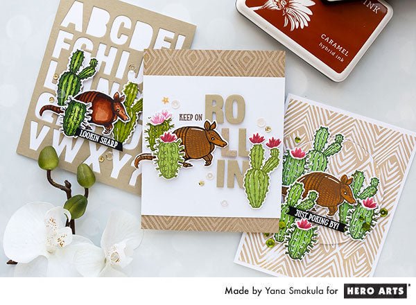 Video: Color Layering Armadillo Cards | Color Layering With Yana Series