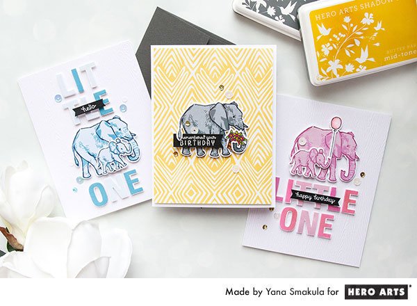 Video: Color Layering Elephant Cards | Color Layering With Yana Series - Hero Arts