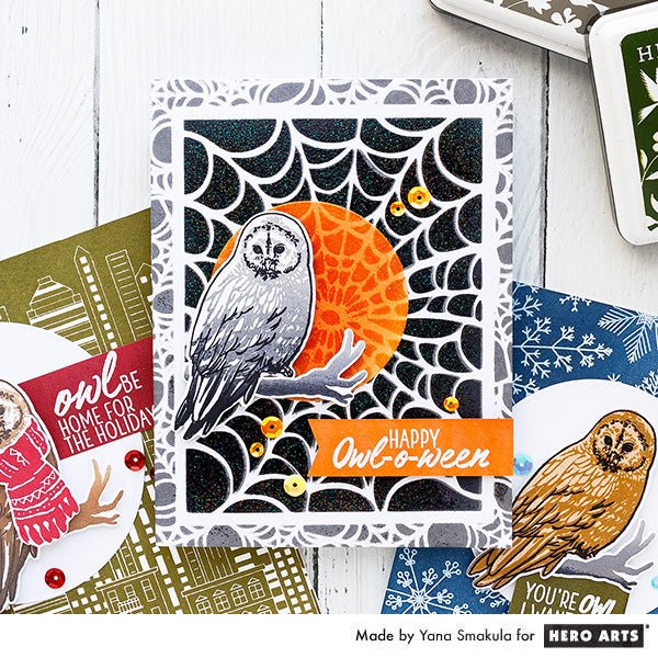 Video: Color Layering Owl Cards | Color Layering With Yana Series - Hero Arts