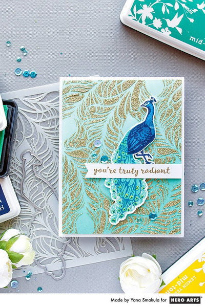 Video: Color Layering Peacock. You’re Truly Radiant Card