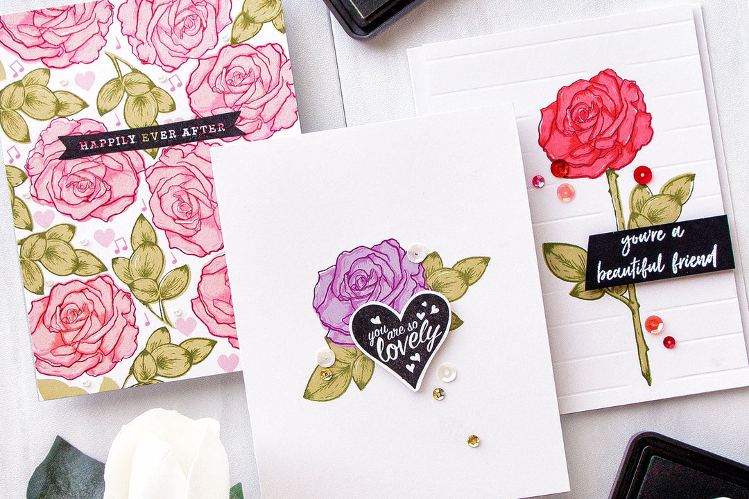 Video: Color Layering Rose Cards | Color Layering With Yana Series - Hero Arts