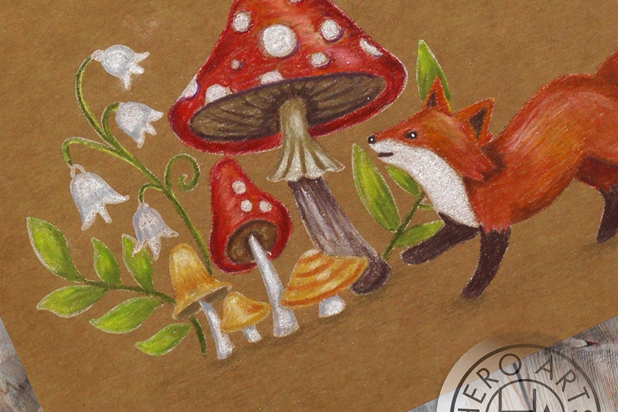 Video: Colored Pencils + Kraft = Magic