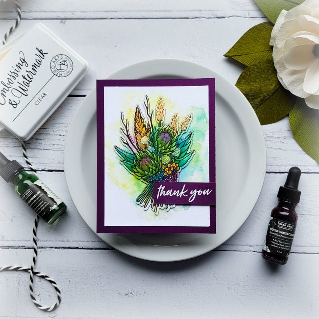 Video: Combining Liquid Watercolors and Alcohol Markers - Hero Arts