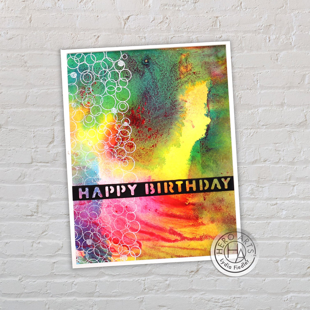 Video: Detailed Mixed Media Backgrounds with Bubble Celebration - Hero Arts