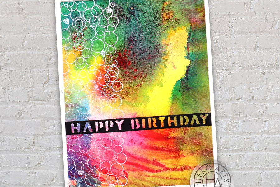 Video: Detailed Mixed Media Backgrounds with Bubble Celebration