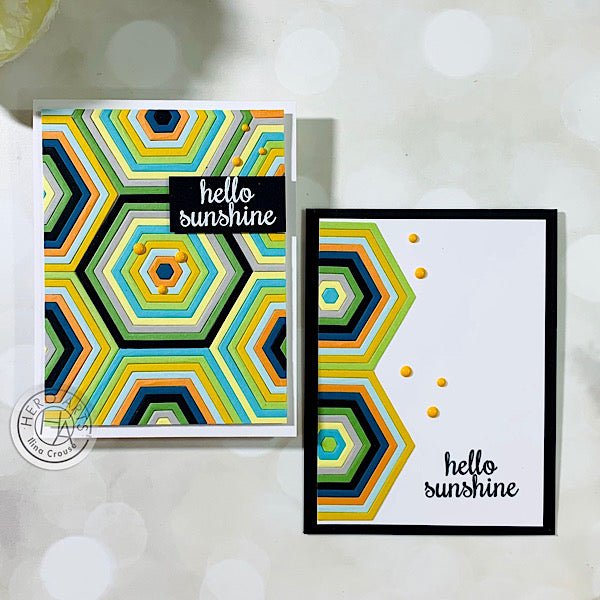 Video: Die Cut Hexagon Background