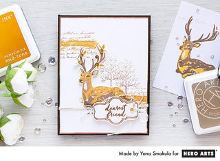 Video: Fall Card with Holiday Stamps & Easier Way to Align Color Layering Images - Hero Arts