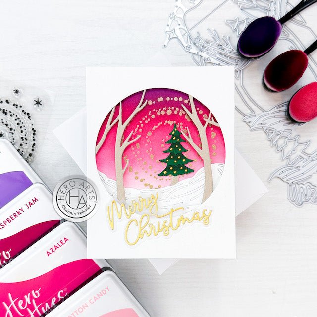 Video: Forest Christmas Tree Card with the October My Monthly Hero Kit - Hero Arts