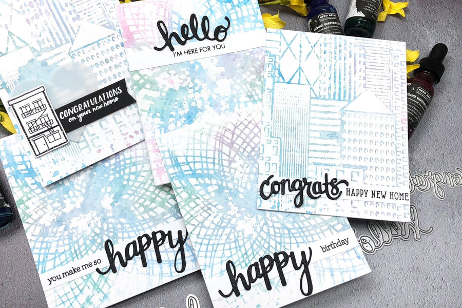 Video: Impressionistic Stamping with Liquid Watercolors