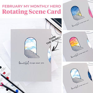 Video: Interactive Rotating Scene Card Featuring the February 2022 MMH Kit - Hero Arts