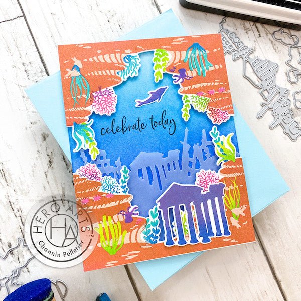 Video: Layered and Partial Inking with the July My Monthly Hero Kit - Hero Arts